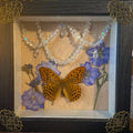 Gossamer Relic - Butterfly & Crystal Shadow Box