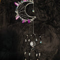 Lunar Weaver - Crescent Moon Spider Suncatcher