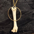 Forest Relic — Rabbit Bone Circle Pendant