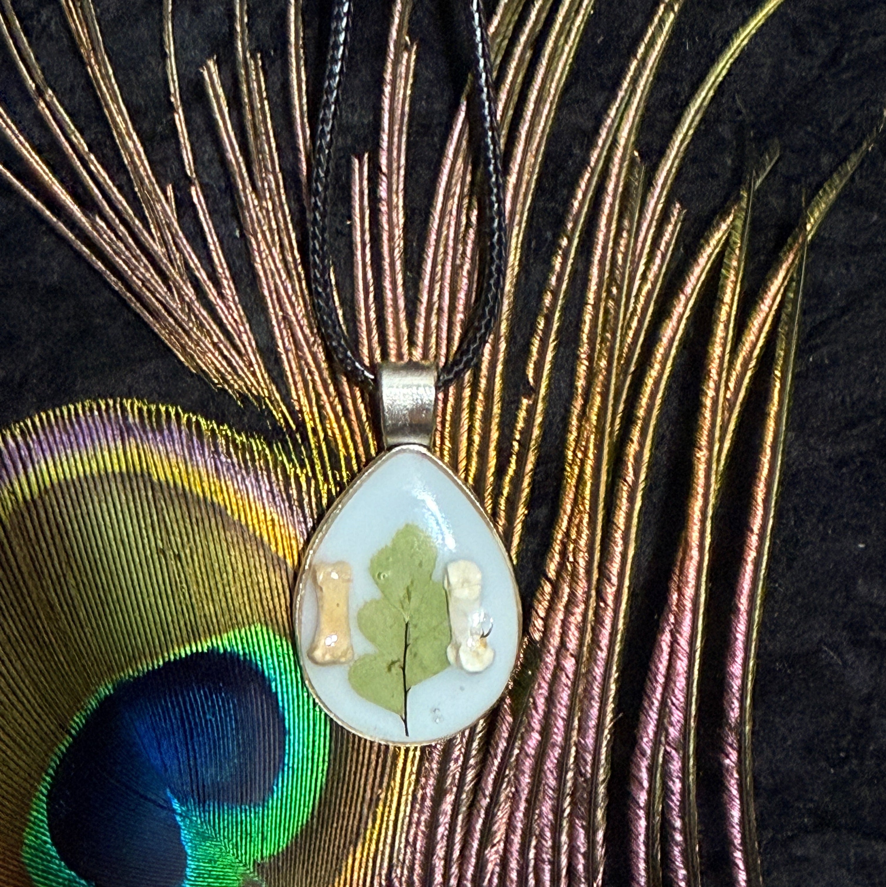 Botanical Bone Pendant