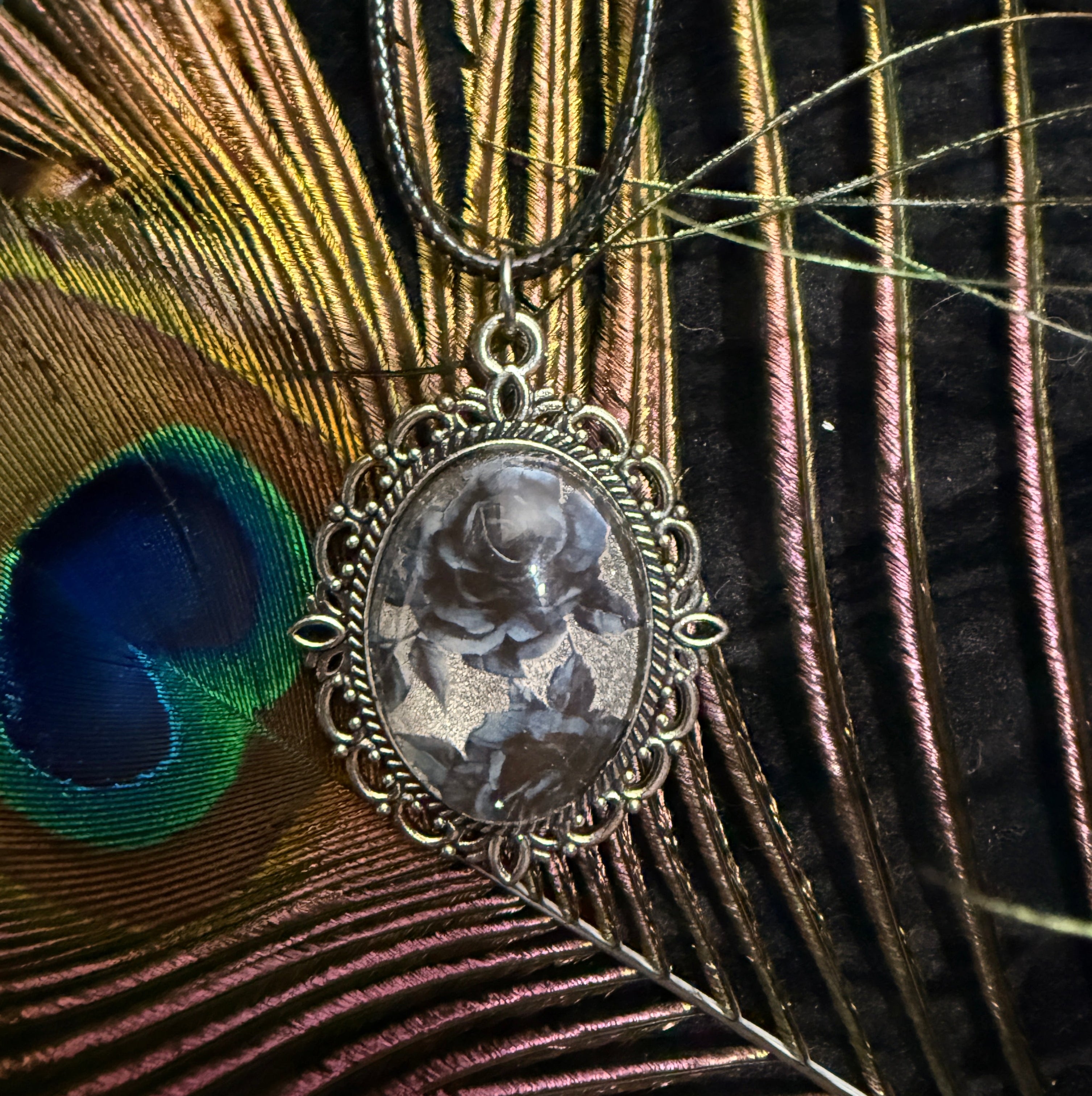 Dark Rose Relic Pendant