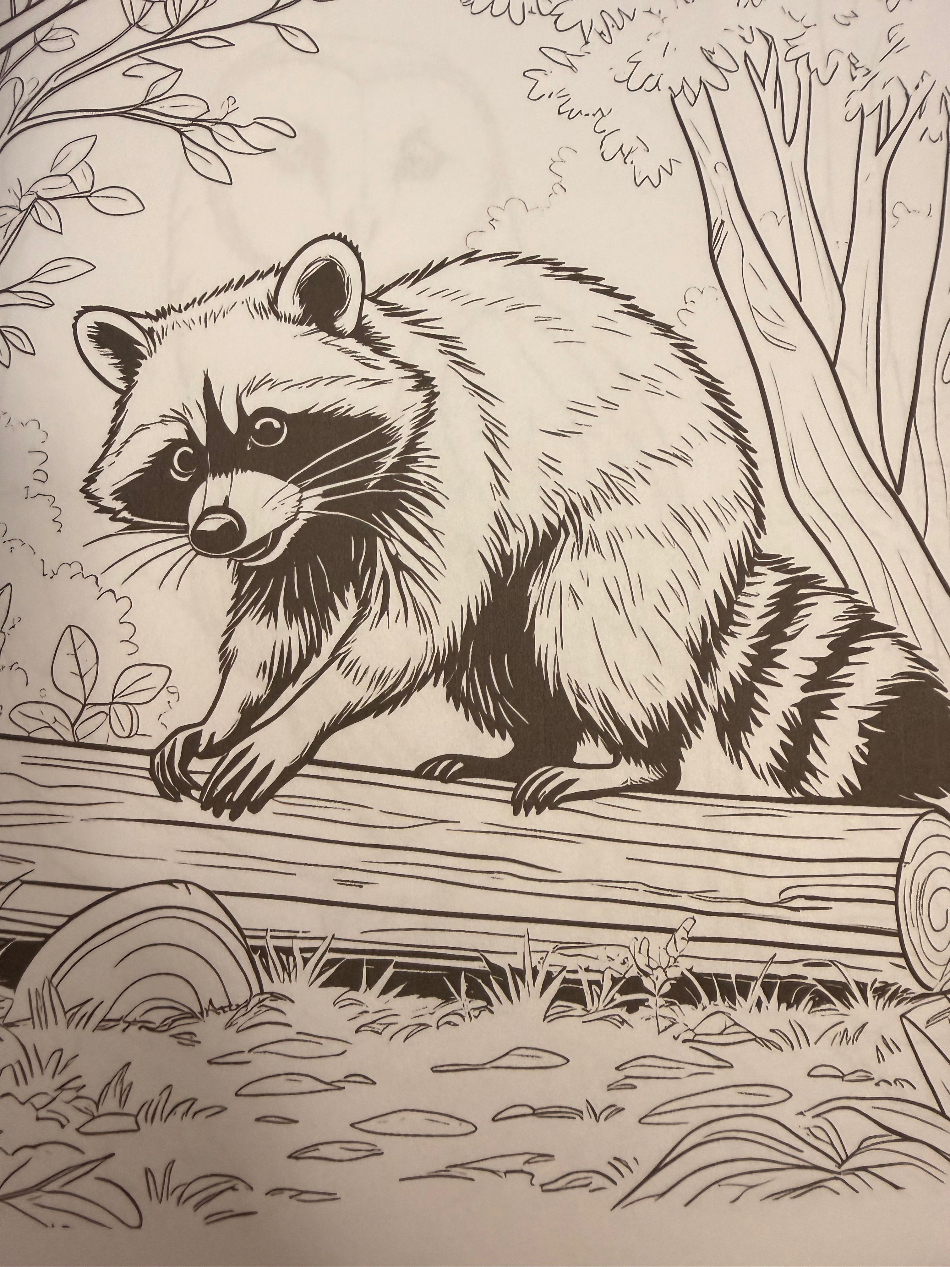 Midnight Creatures — Nocturnal Animal Coloring Book