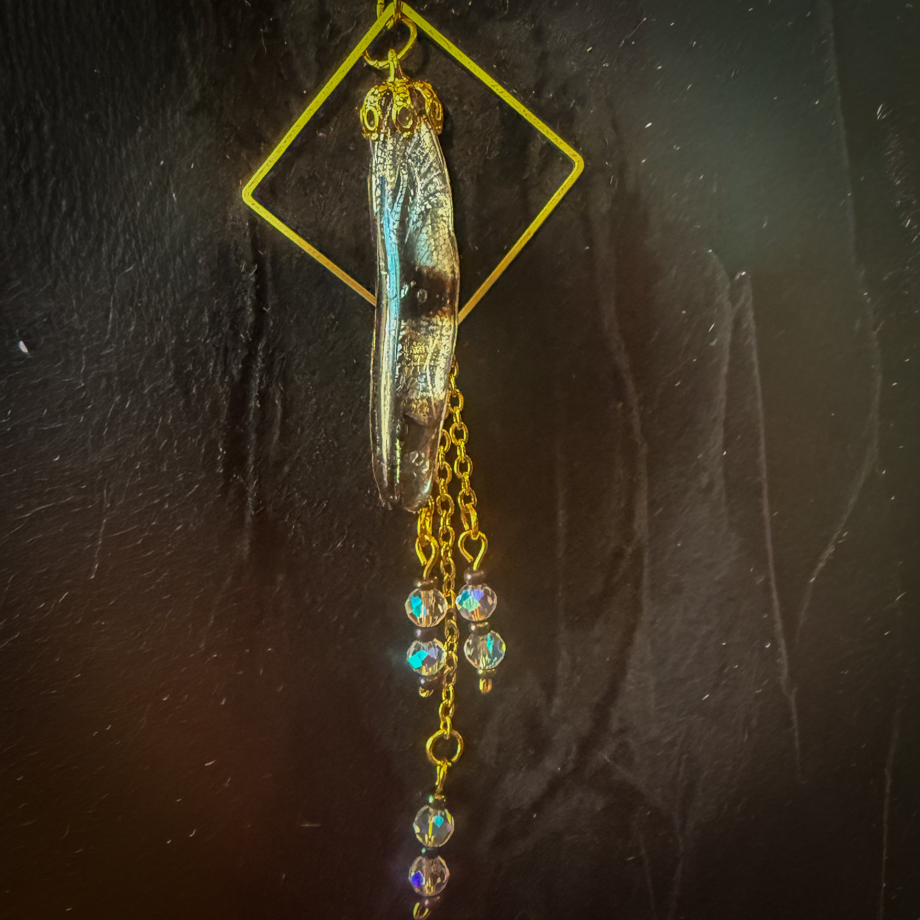 Gilded Aether – Dragonfly Wing Relic Necklace