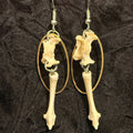 Forest Remains — Articulated Rabbit Bone Earrings