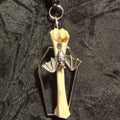 Nocturne Relic – Bat & Bone Coffin Necklace